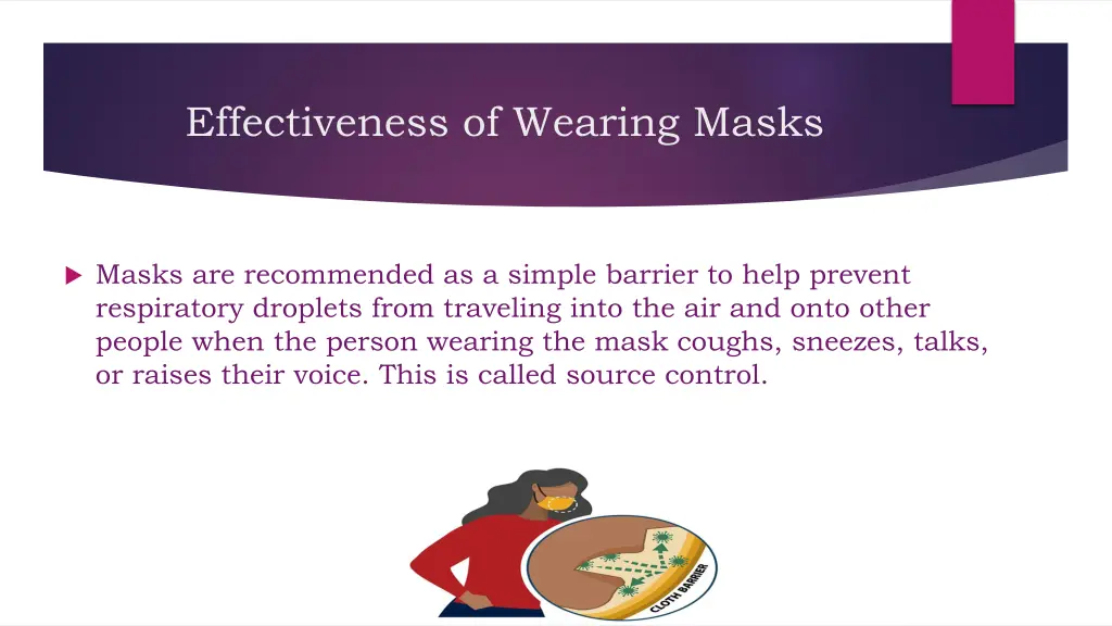 effectiveness of wearing masks