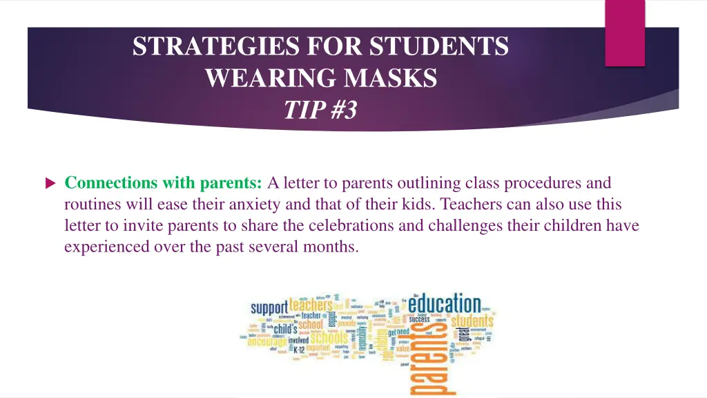 strategies for students wearing masks tip 3