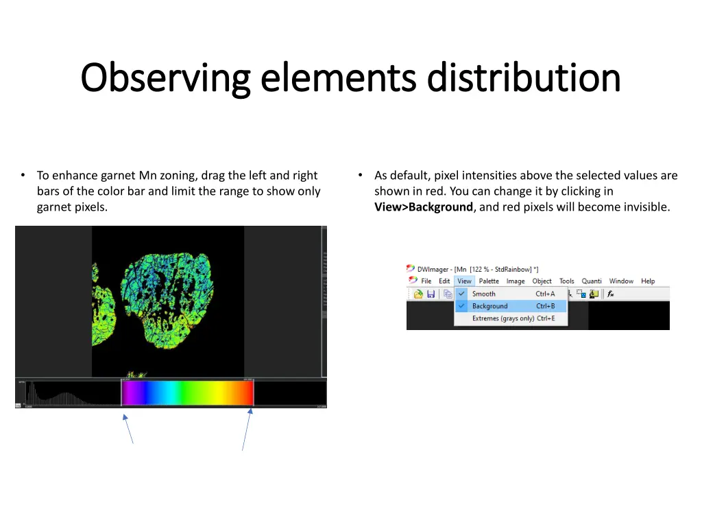 observing elements distribution observing 1