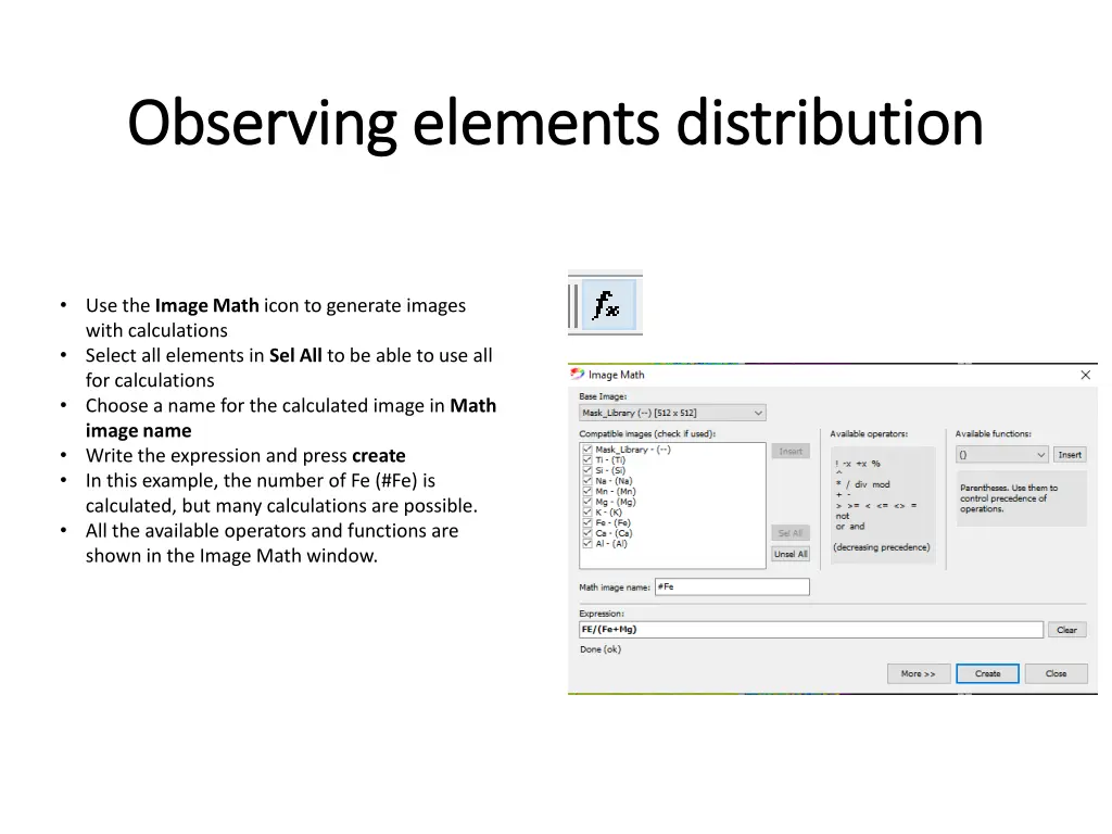 observing elements distribution observing 6