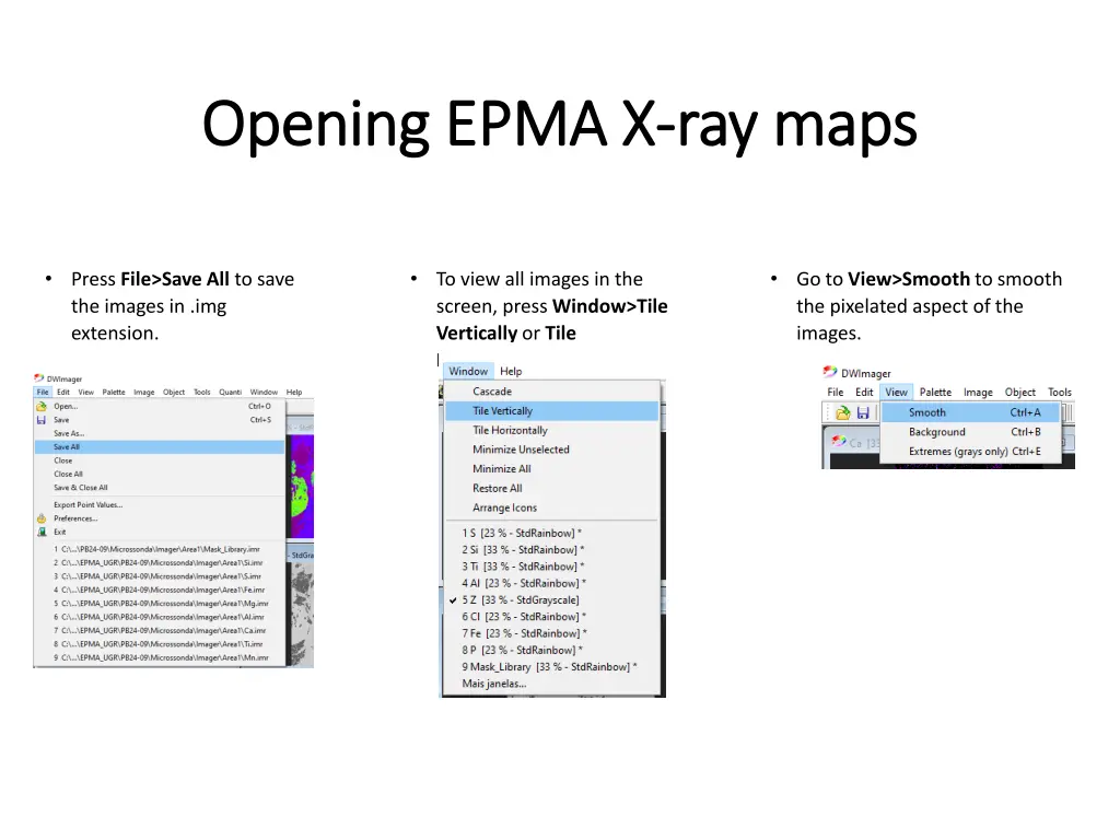 opening epma x opening epma x ray maps 2