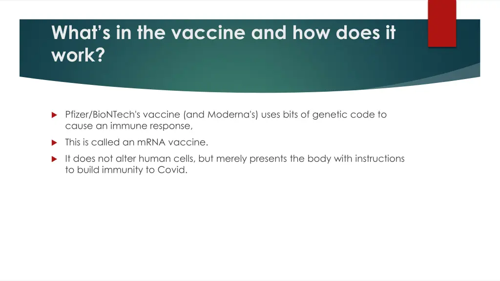 what s in the vaccine and how does it work