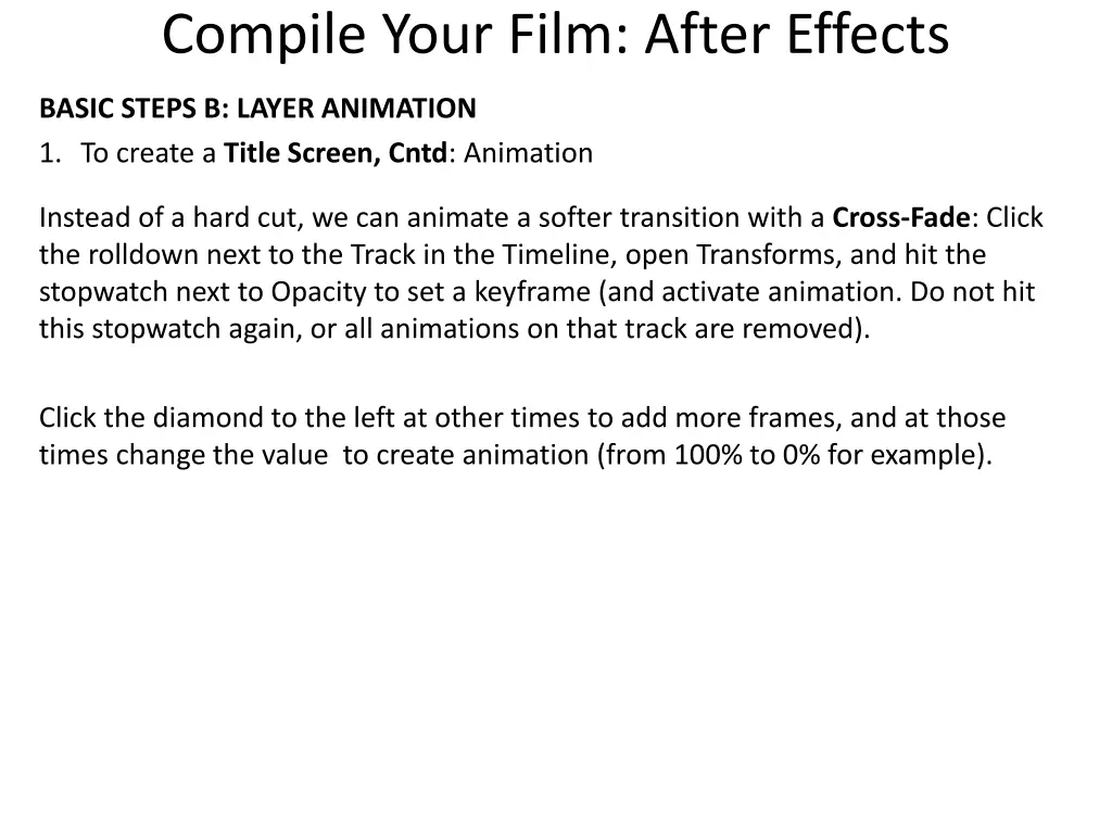 compile your film after effects 2