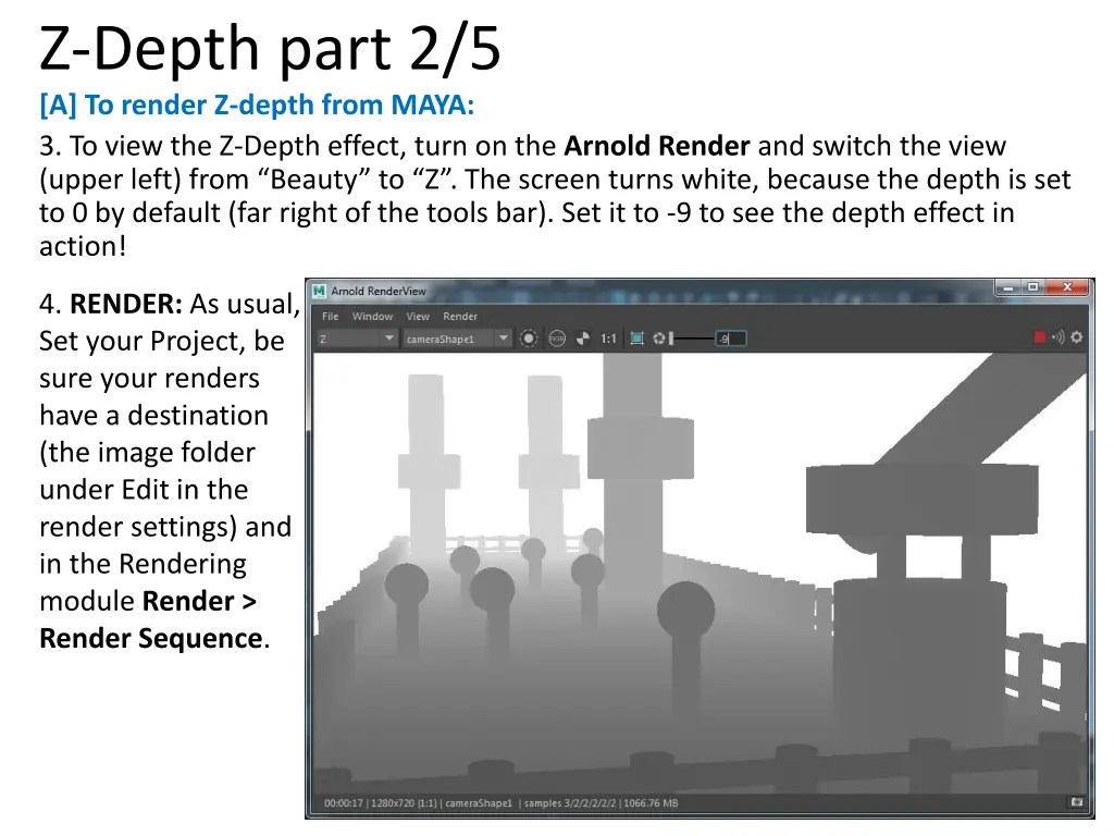 z depth part 2 5 a to render z depth from maya