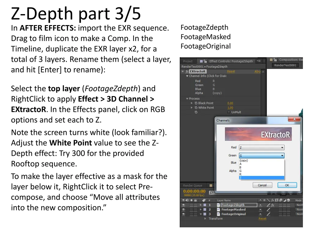 z depth part 3 5 in after effects import