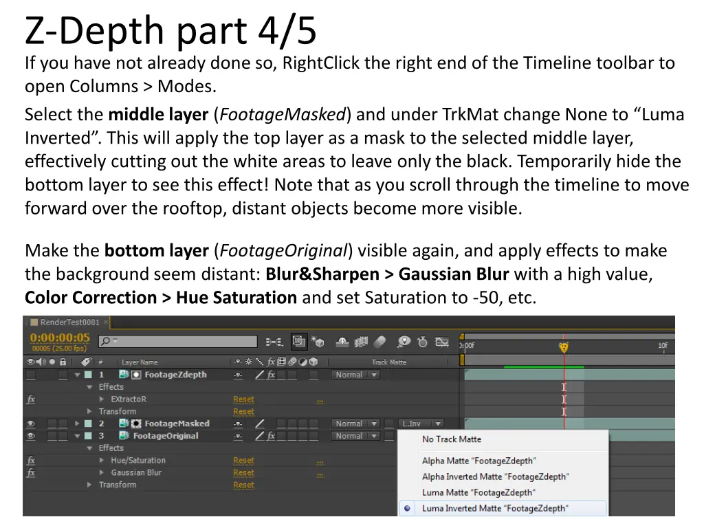 z depth part 4 5 if you have not already done