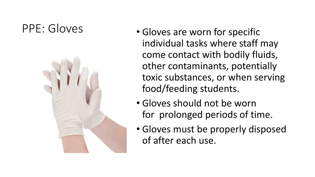 ppe gloves