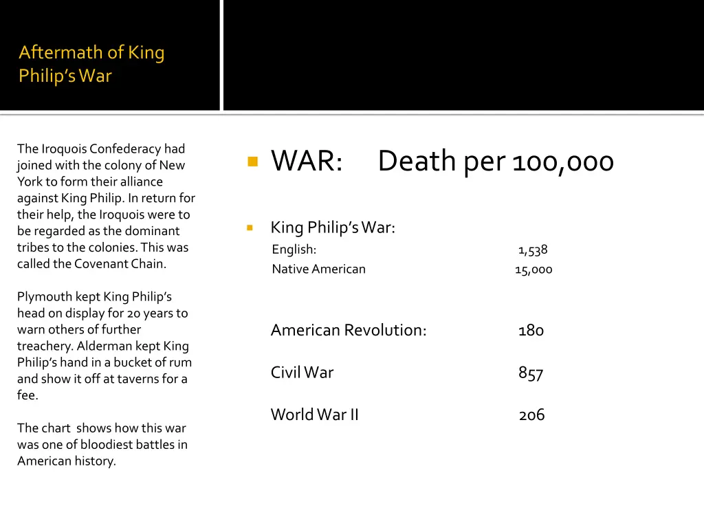 aftermath of king philip s war