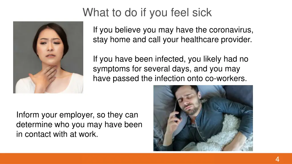 what to do if you feel sick