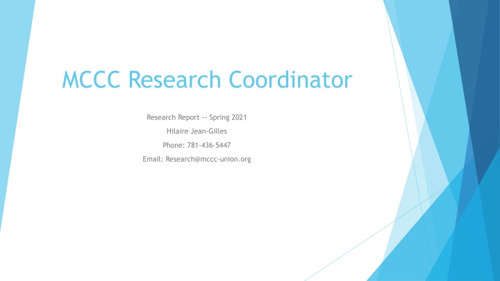 mccc research coordinator