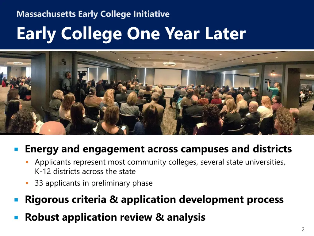 massachusetts early college initiative early