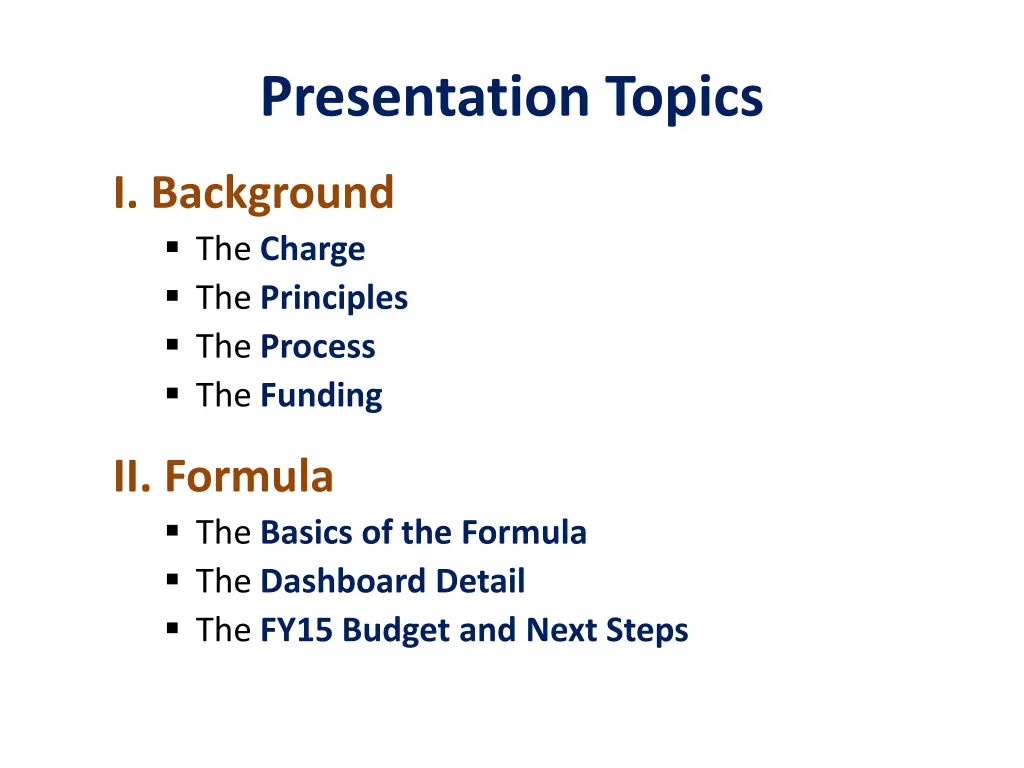 presentation topics