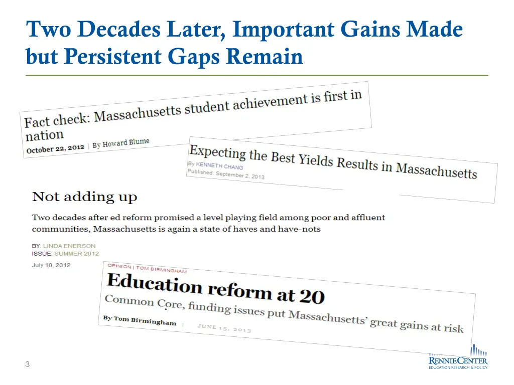 two decades later important gains made