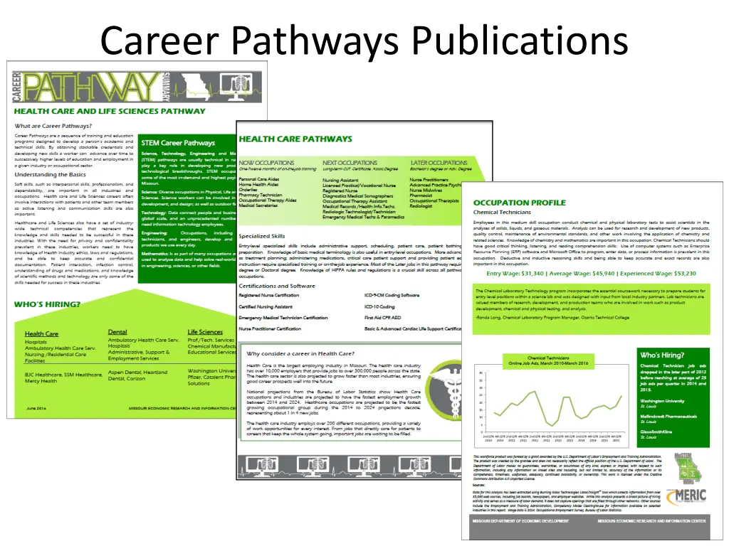 career pathways publications