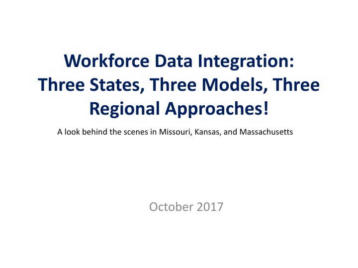 workforce data integration three states three