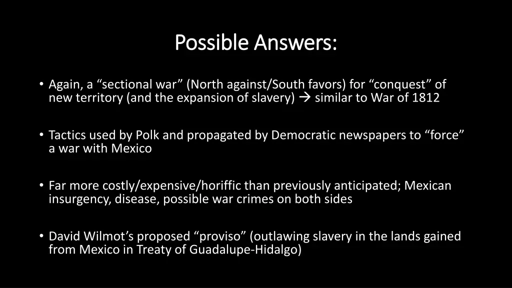 possible answers possible answers 22