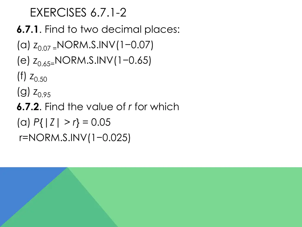 exercises 6 7 1 2 6 7 1 find to two decimal