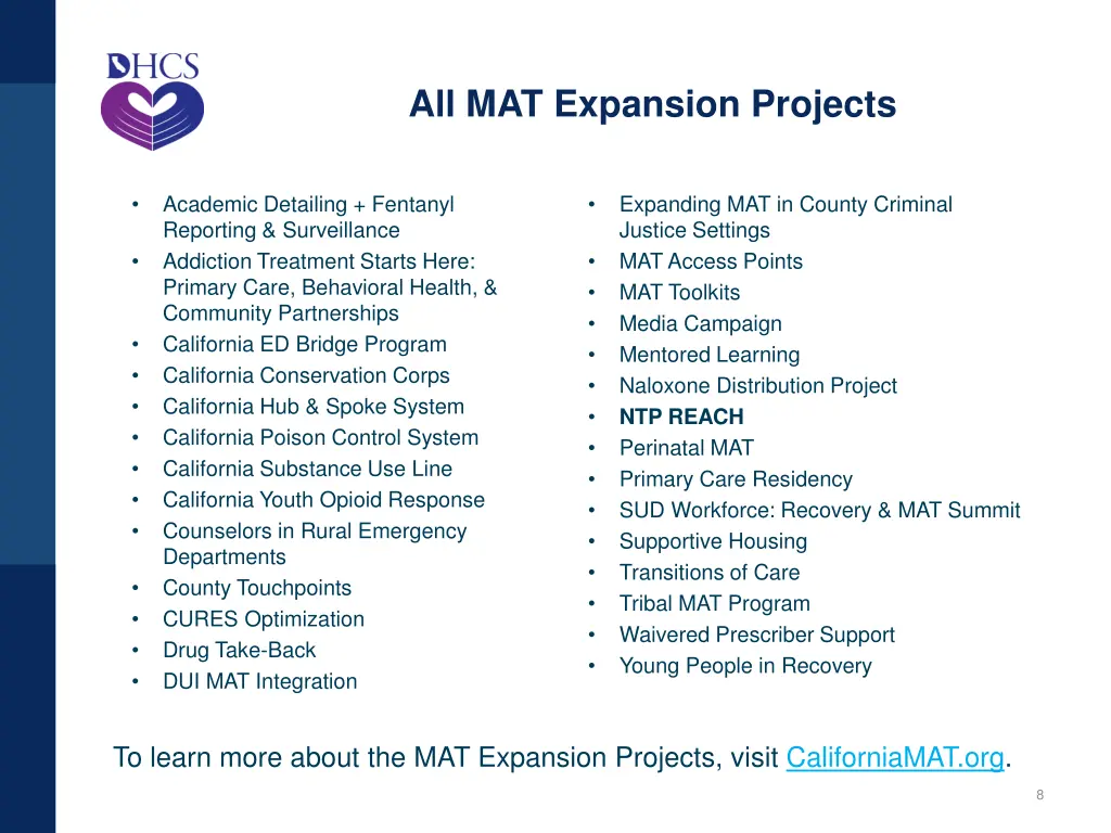 all mat expansion projects