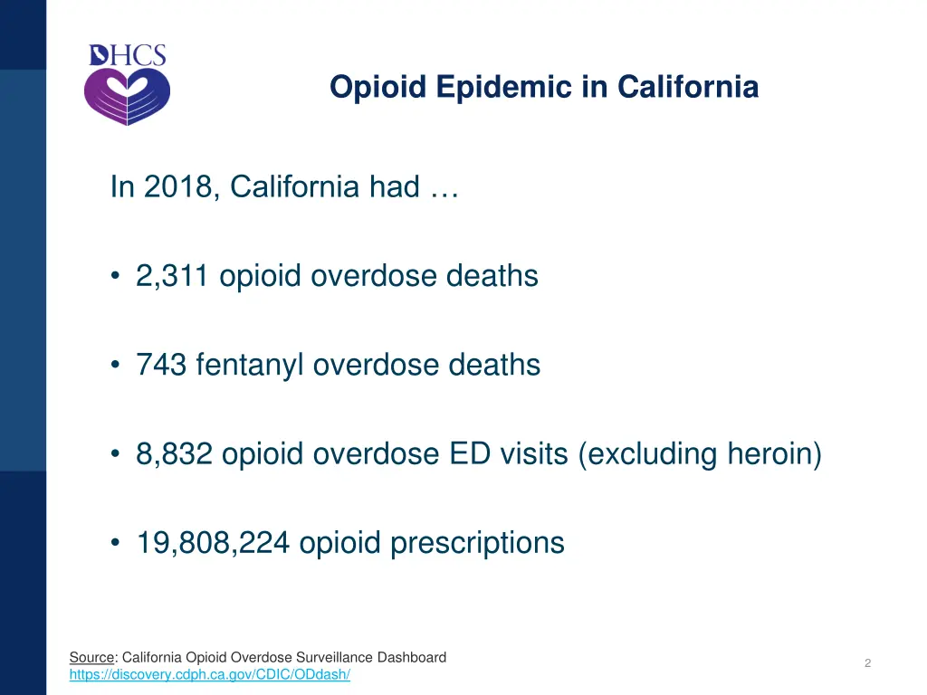 opioid epidemic in california