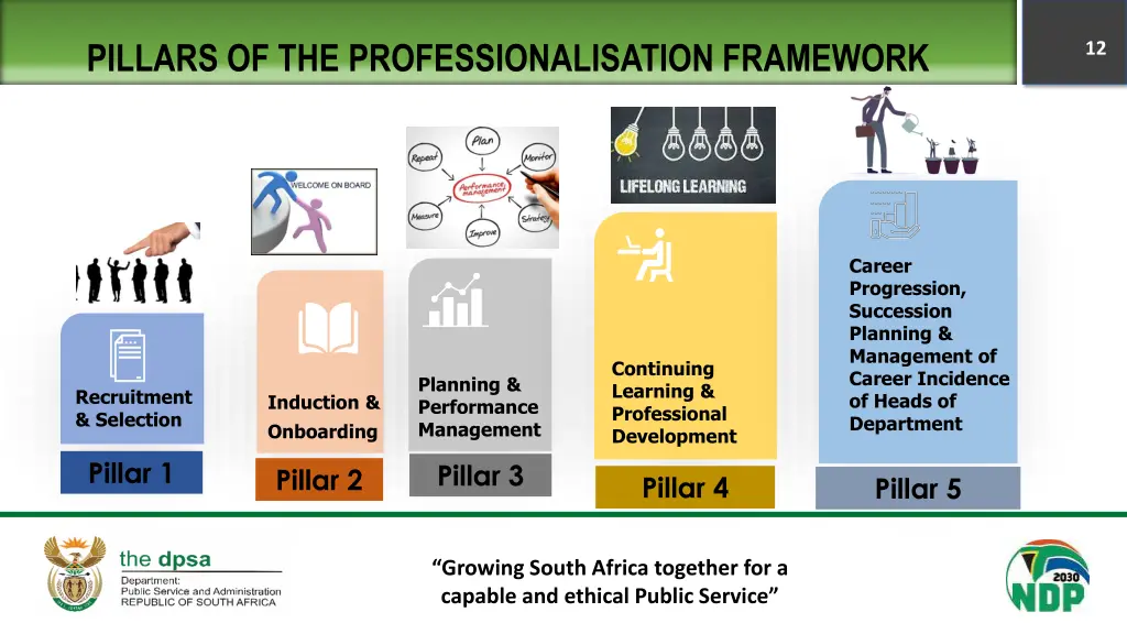 pillars of the professionalisation framework