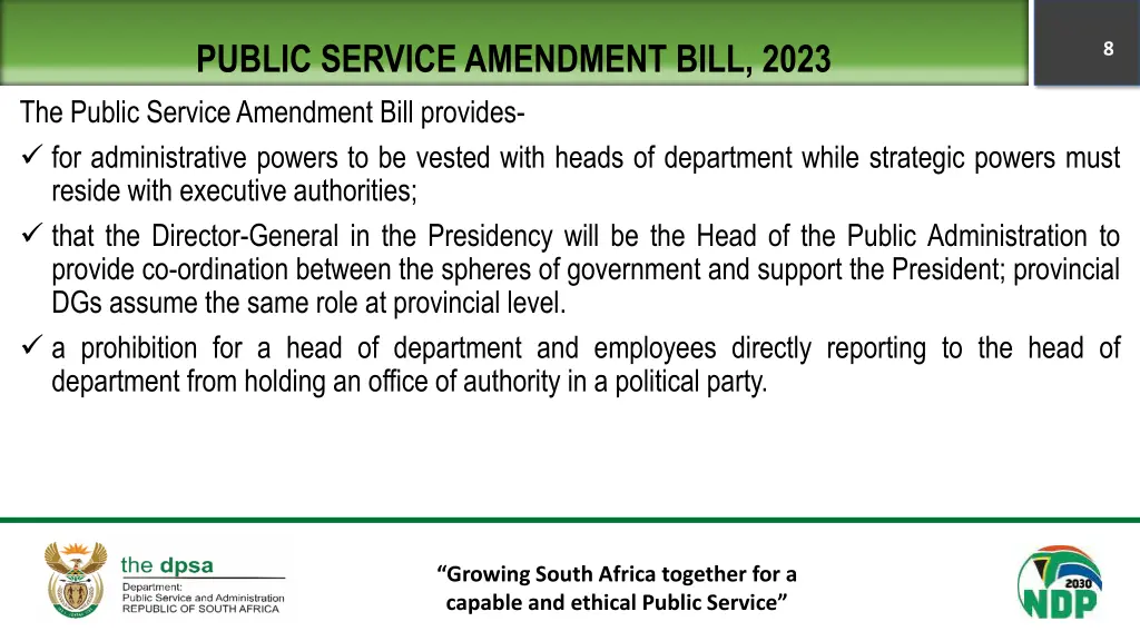 public service amendment bill 2023 the public