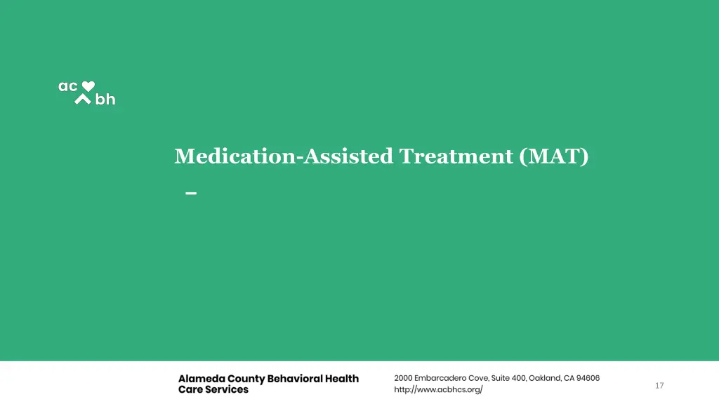 medication assisted treatment mat