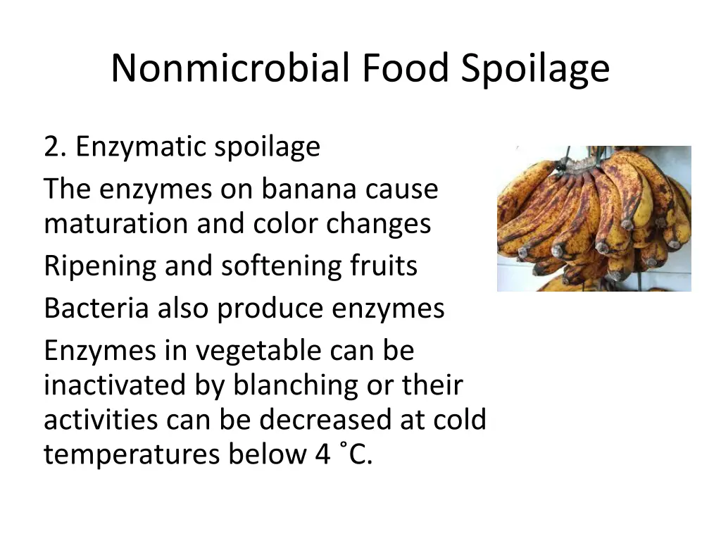 nonmicrobial food spoilage