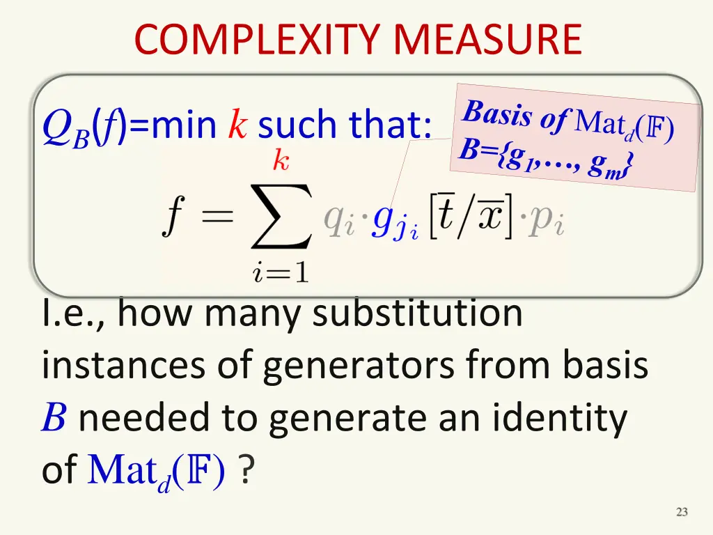 complexity measure