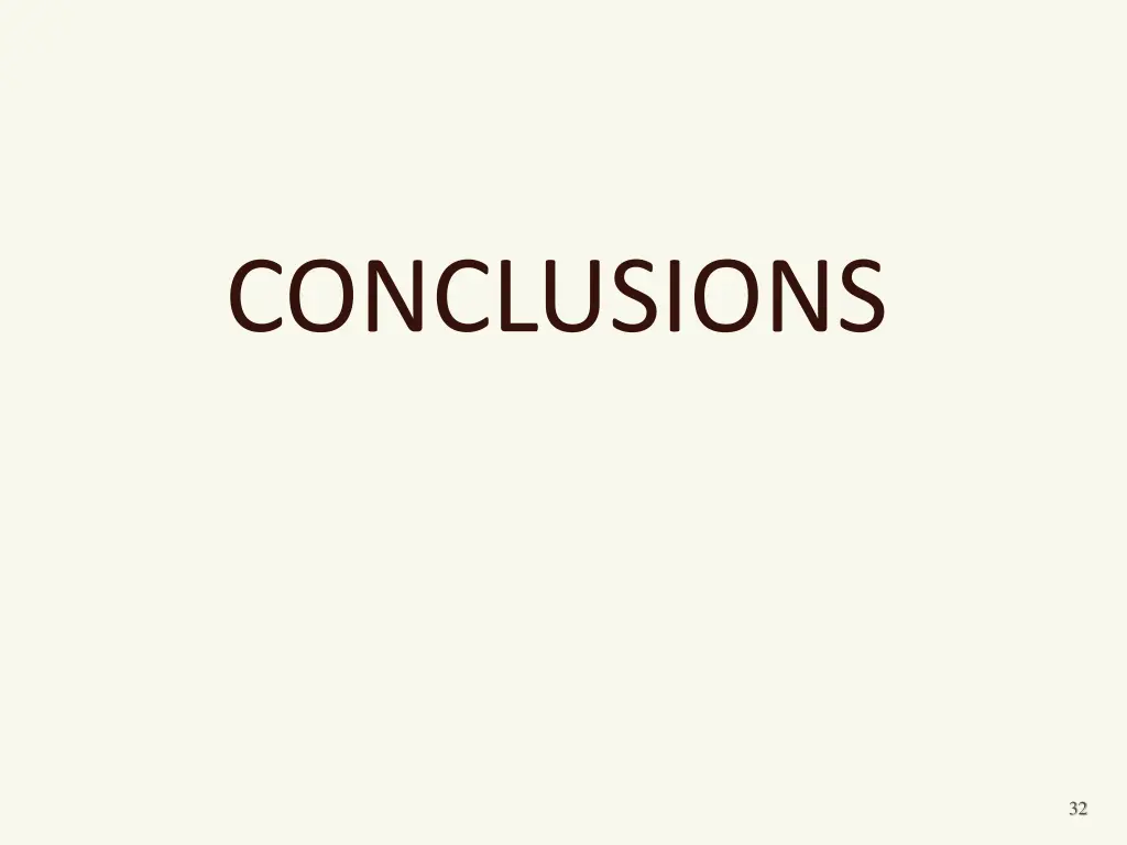 conclusions