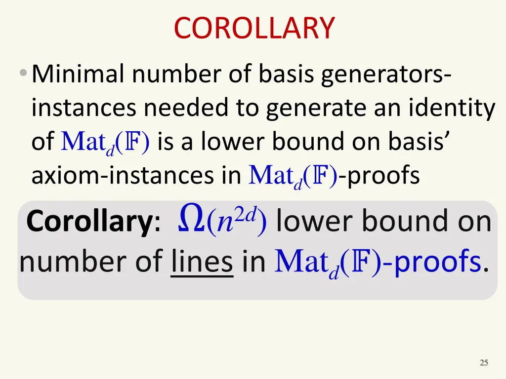 corollary