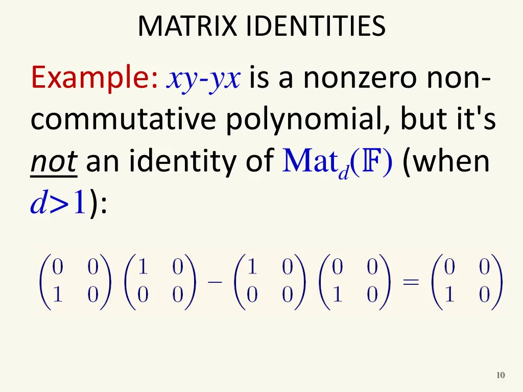 matrix identities 2