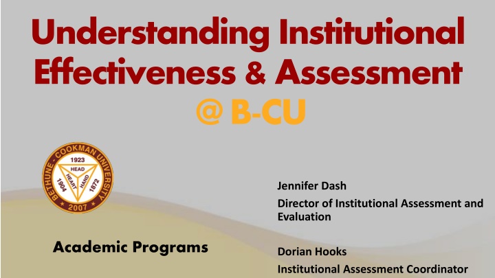 understanding institutional effectiveness