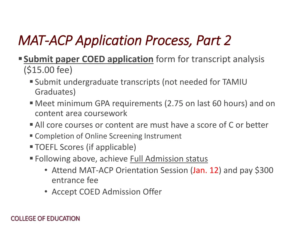 mat mat acp submit paper coed application form