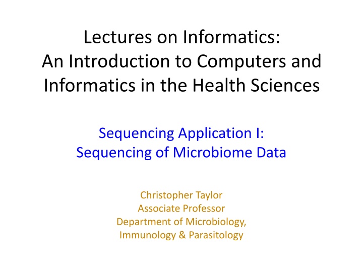 lectures on informatics an introduction