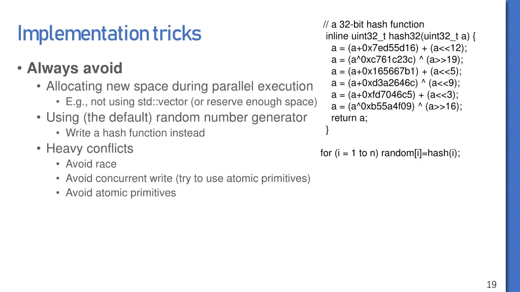 a 32 bit hash function inline uint32 t hash32