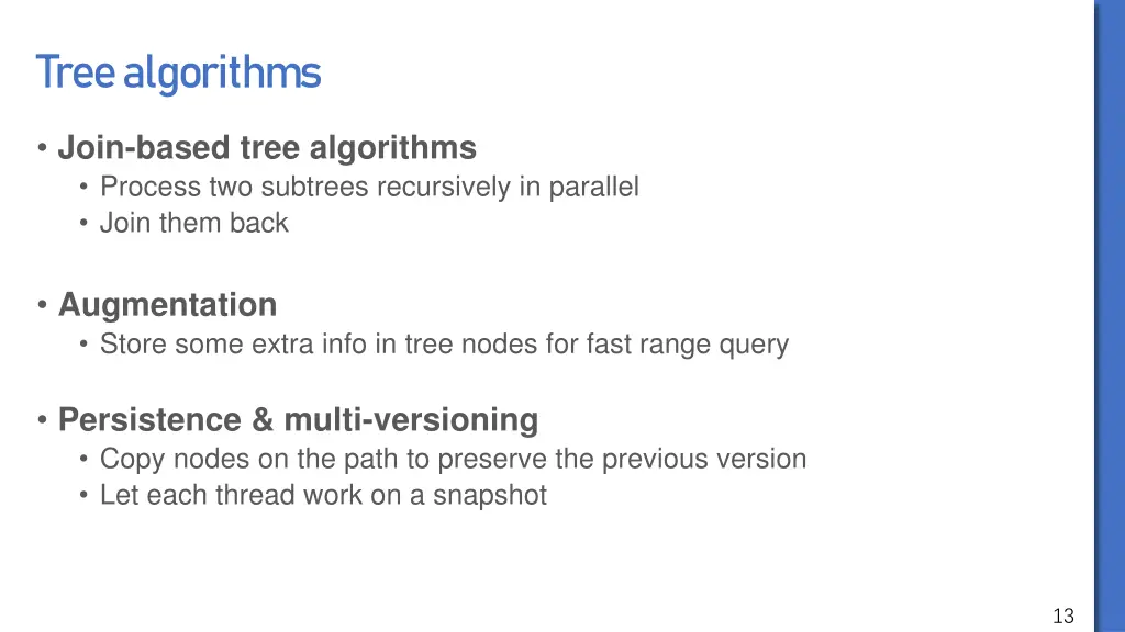 tree algorithms