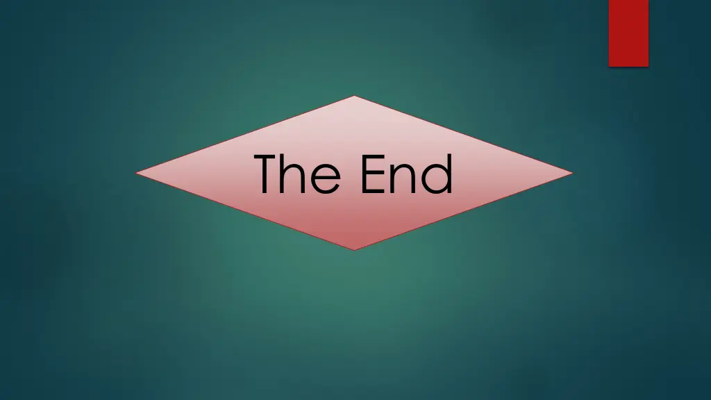 the end