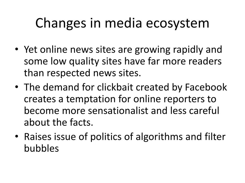 changes in media ecosystem