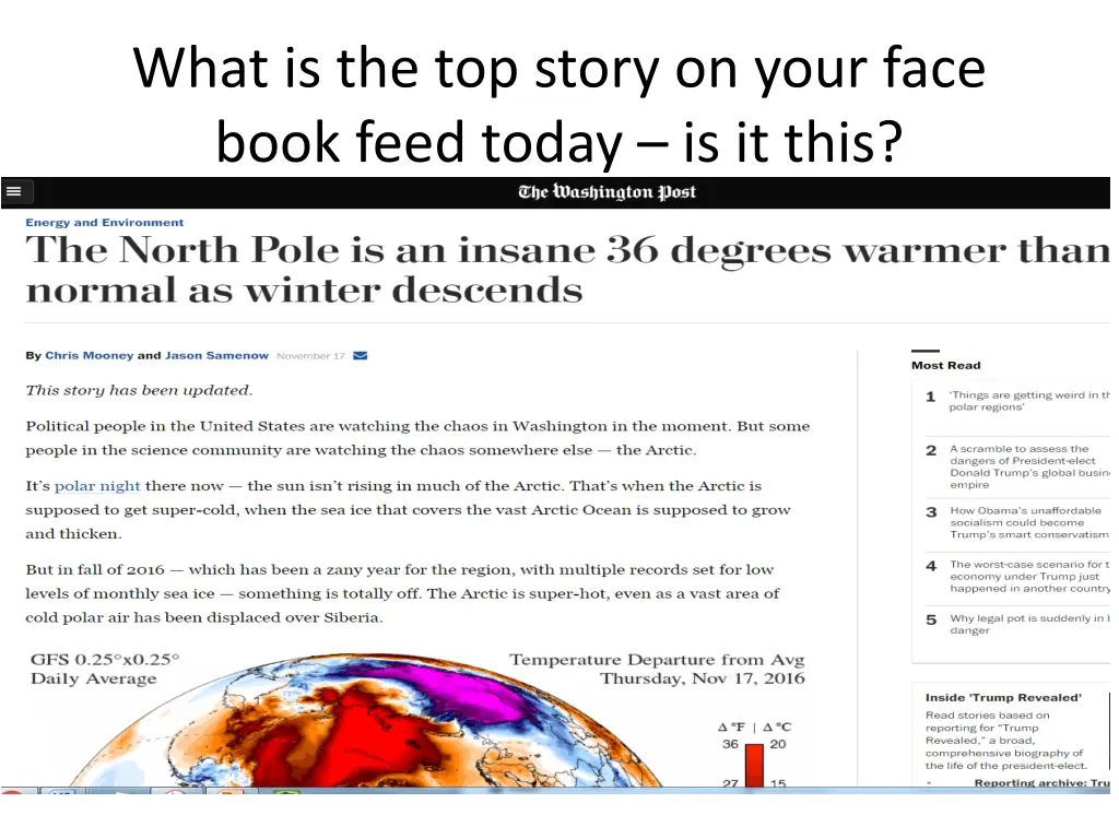 what is the top story on your face book feed