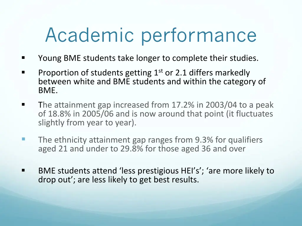 academic performance