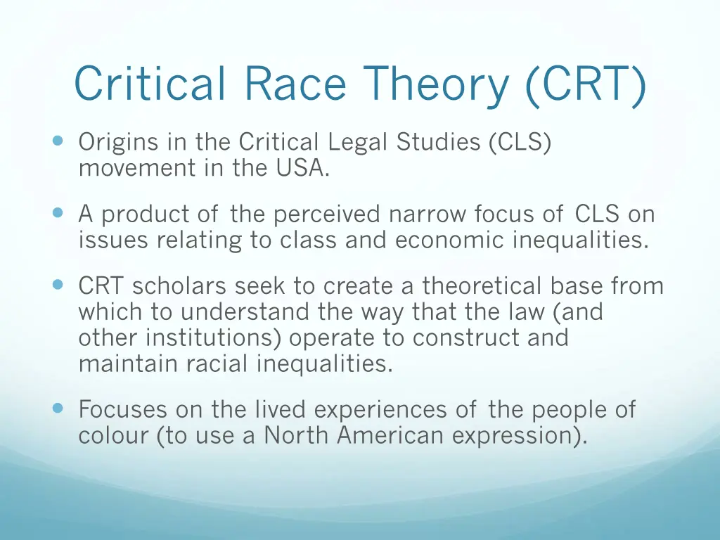 critical race theory crt