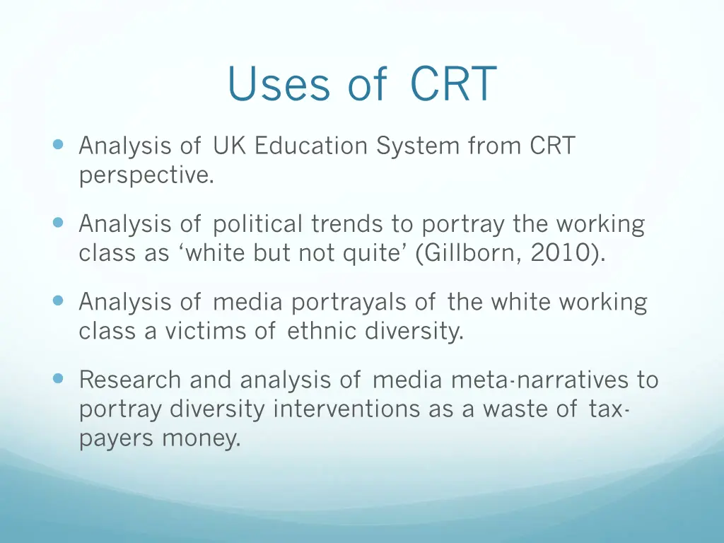 uses of crt