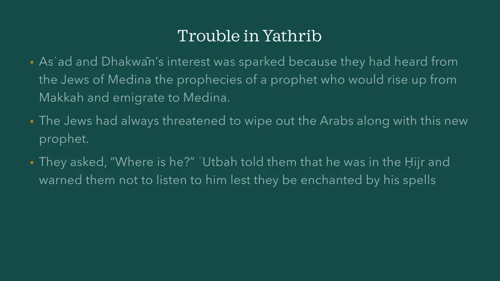 trouble in yathrib 3