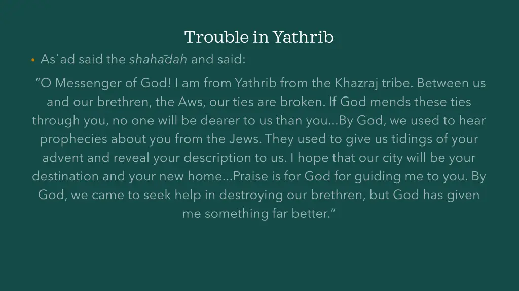 trouble in yathrib 6