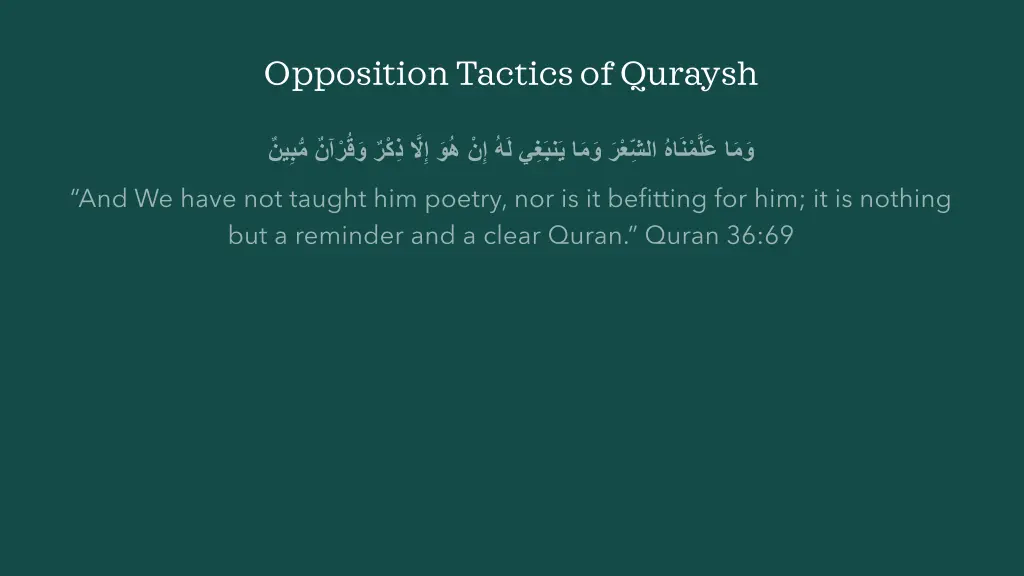 opposition tactics of quraysh 13