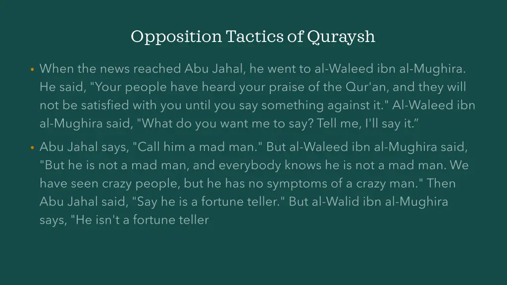 opposition tactics of quraysh 16