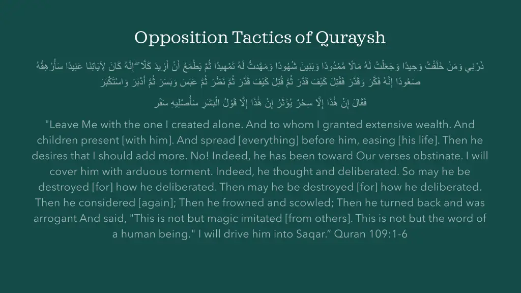 opposition tactics of quraysh 19