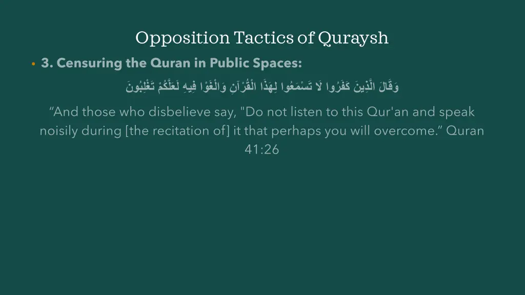 opposition tactics of quraysh 7