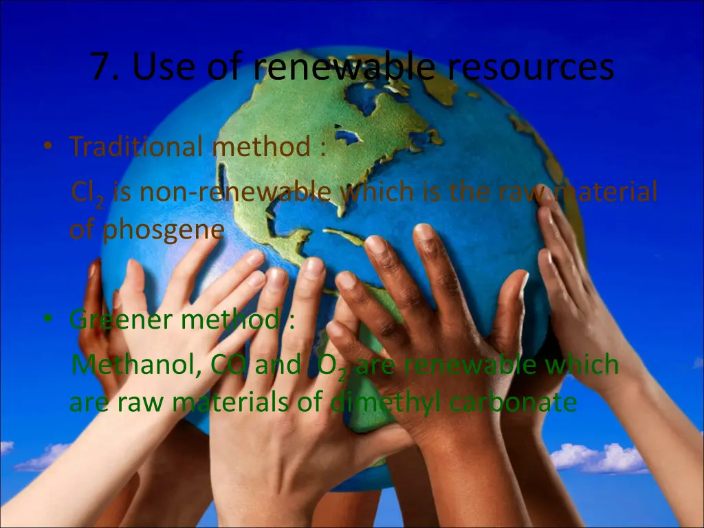 7 use of renewable resources