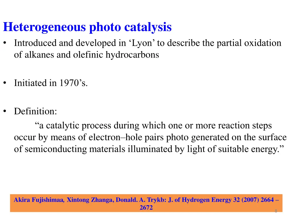 heterogeneous photo catalysis introduced